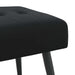 Bank met knoopverstelling Zwart 60 x 40 x 45 cm fluweel