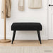 Bank met knoopverstelling Zwart 60 x 40 x 45 cm fluweel