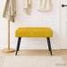 Bank met knoopverstelling Geel 60 x 40 x 45 cm fluweel