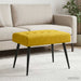 Bank met knoopverstelling Geel 60 x 40 x 45 cm fluweel
