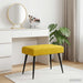 Bank met knoopverstelling Geel 60 x 40 x 45 cm fluweel
