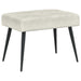 Bank met knoopverstelling Crèmekleurig 60 x 40 x 45 cm fluweel