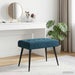 Bank met knoopverstelling Blauw 60 x 40 x 45 cm fluweel