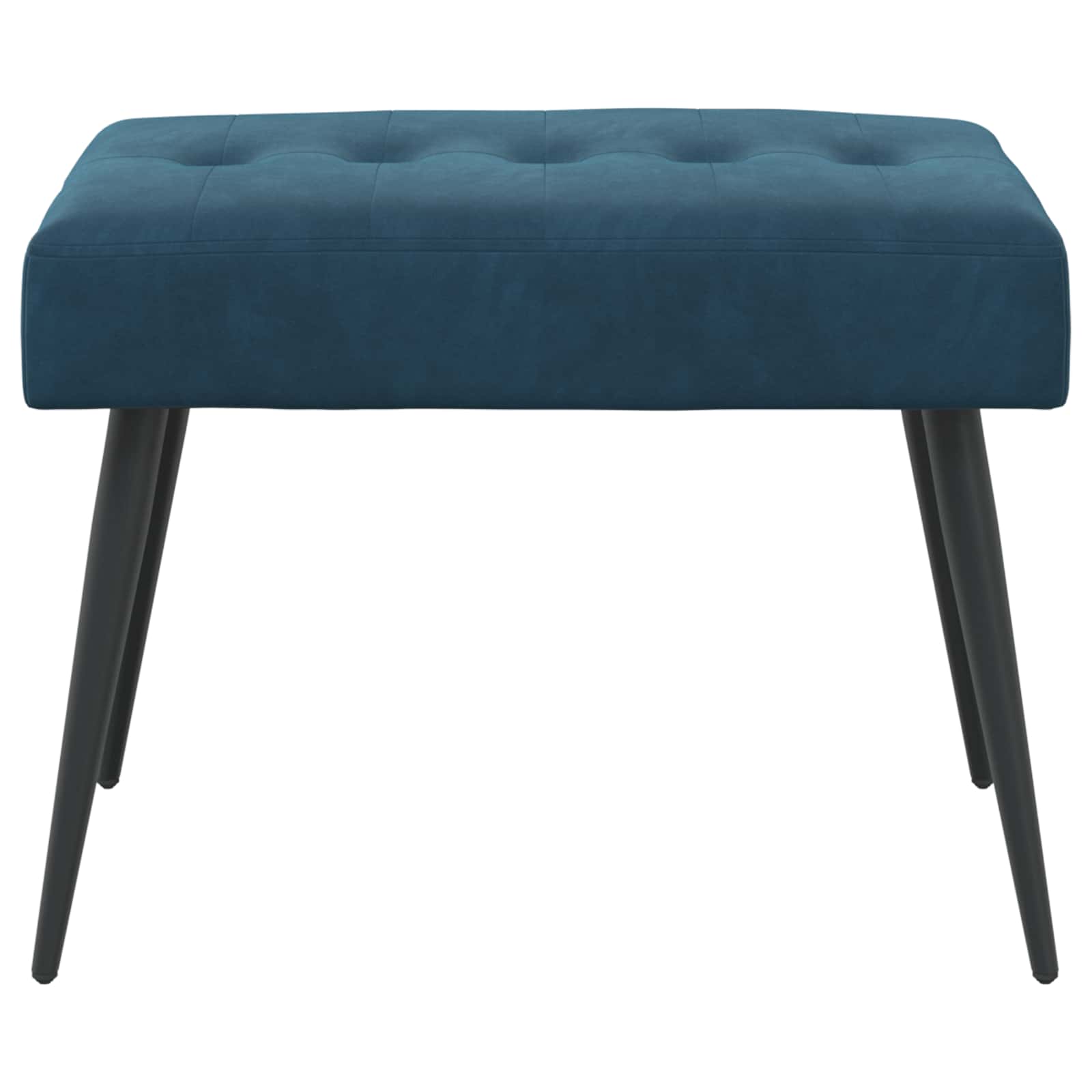 Bank met knoopverstelling Blauw 60 x 40 x 45 cm fluweel