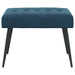 Bank met knoopverstelling Blauw 60 x 40 x 45 cm fluweel