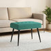 Bank met knoopverstelling Turquoise 60 x 40 x 45 cm fluweel