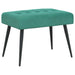 Bank met knoopverstelling Turquoise 60 x 40 x 45 cm fluweel