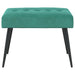 Bank met knoopverstelling Turquoise 60 x 40 x 45 cm fluweel