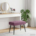 Bank met knoopverstelling Paars 60 x 40 x 45 cm fluweel