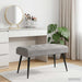 Bank met knoopverstelling Lichtgrijs 80 x 40 x 46 cm fluweel