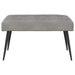 Bank met knoopverstelling Lichtgrijs 80 x 40 x 46 cm fluweel