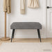 Bank met knoopverstelling Donkergrijs 80 x 40 x 46 cm fluweel