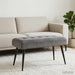 Bank met knoopverstelling Donkergrijs 80 x 40 x 46 cm fluweel