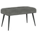 Bank met knoopverstelling Donkergrijs 80 x 40 x 46 cm fluweel