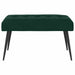 Bank met knoopverstelling Donkergroen 80 x 40 x 46 cm fluweel