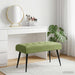 Bank met knoopverstelling Lichtgroen 80 x 40 x 46 cm fluweel