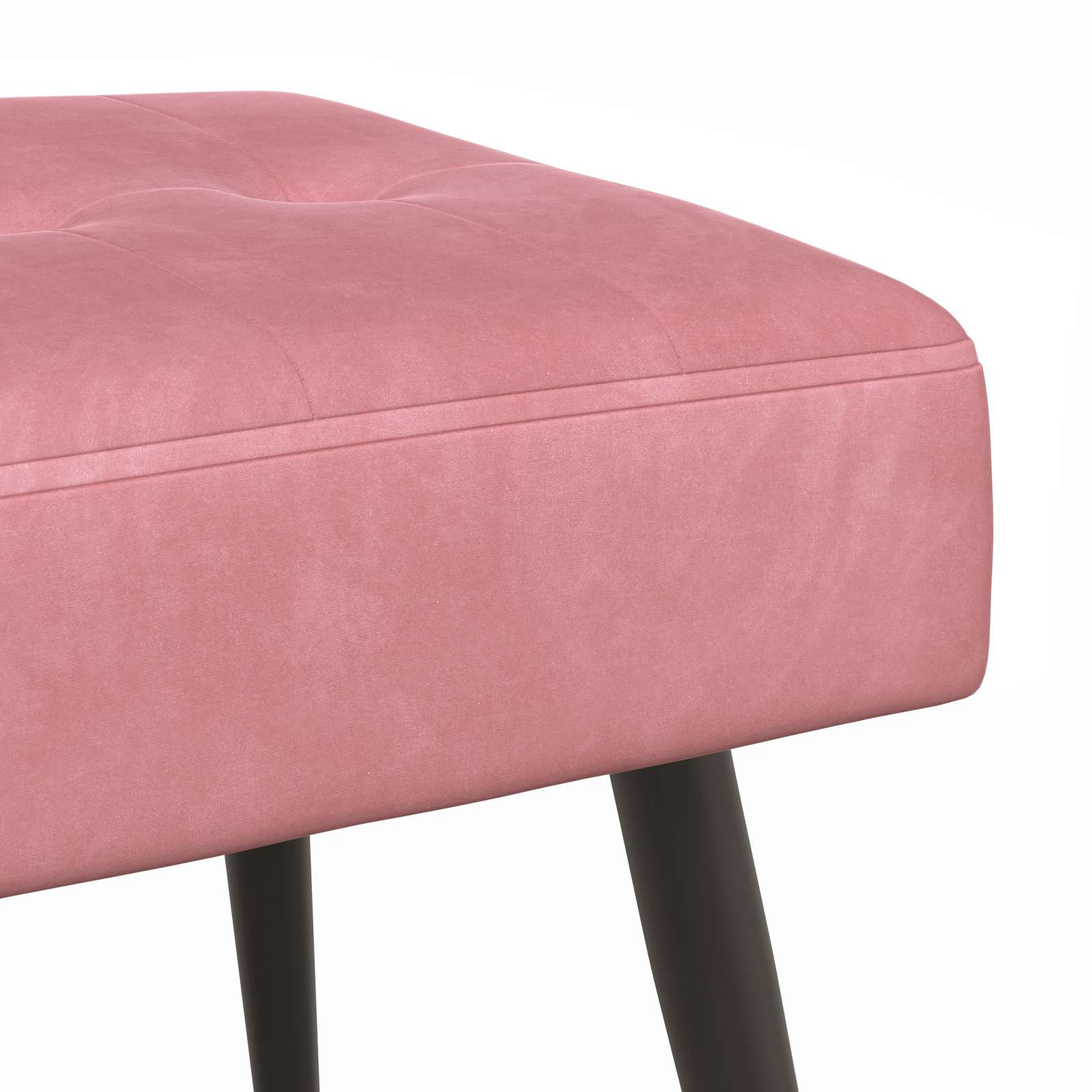 Bank met knoopverstelling Roze 80 x 40 x 46 cm fluweel