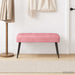 Bank met knoopverstelling Roze 80 x 40 x 46 cm fluweel