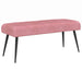 Bank met knoopverstelling Roze 80 x 40 x 46 cm fluweel