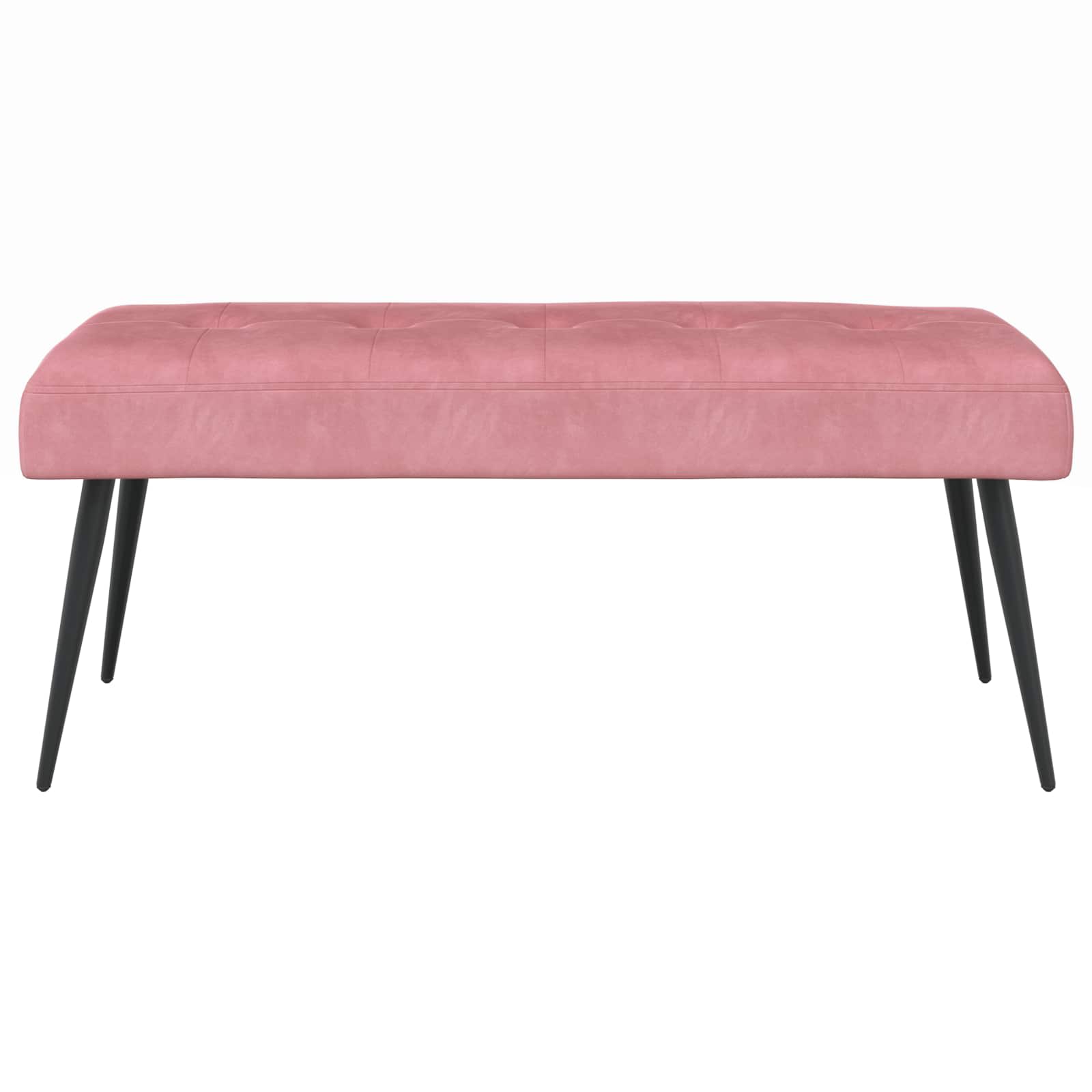 Bank met knoopverstelling Roze 80 x 40 x 46 cm fluweel