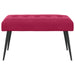 Bank met knoopverstelling Wijnrood 80 x 40 x 46 cm fluweel