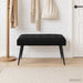 Bank met knoopverstelling Zwart 80 x 40 x 46 cm fluweel