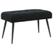 Bank met knoopverstelling Zwart 80 x 40 x 46 cm fluweel