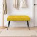 Bank met knoopverstelling Geel 80 x 40 x 46 cm fluweel