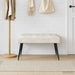 Bank met knoopverstelling Crèmekleurig 80 x 40 x 46 cm fluweel