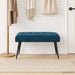 Bank met knoopverstelling Blauw 80 x 40 x 46 cm fluweel