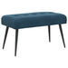 Bank met knoopverstelling Blauw 80 x 40 x 46 cm fluweel