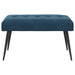 Bank met knoopverstelling Blauw 80 x 40 x 46 cm fluweel
