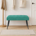 Bank met knoopverstelling Turquoise 80 x 40 x 46 cm fluweel