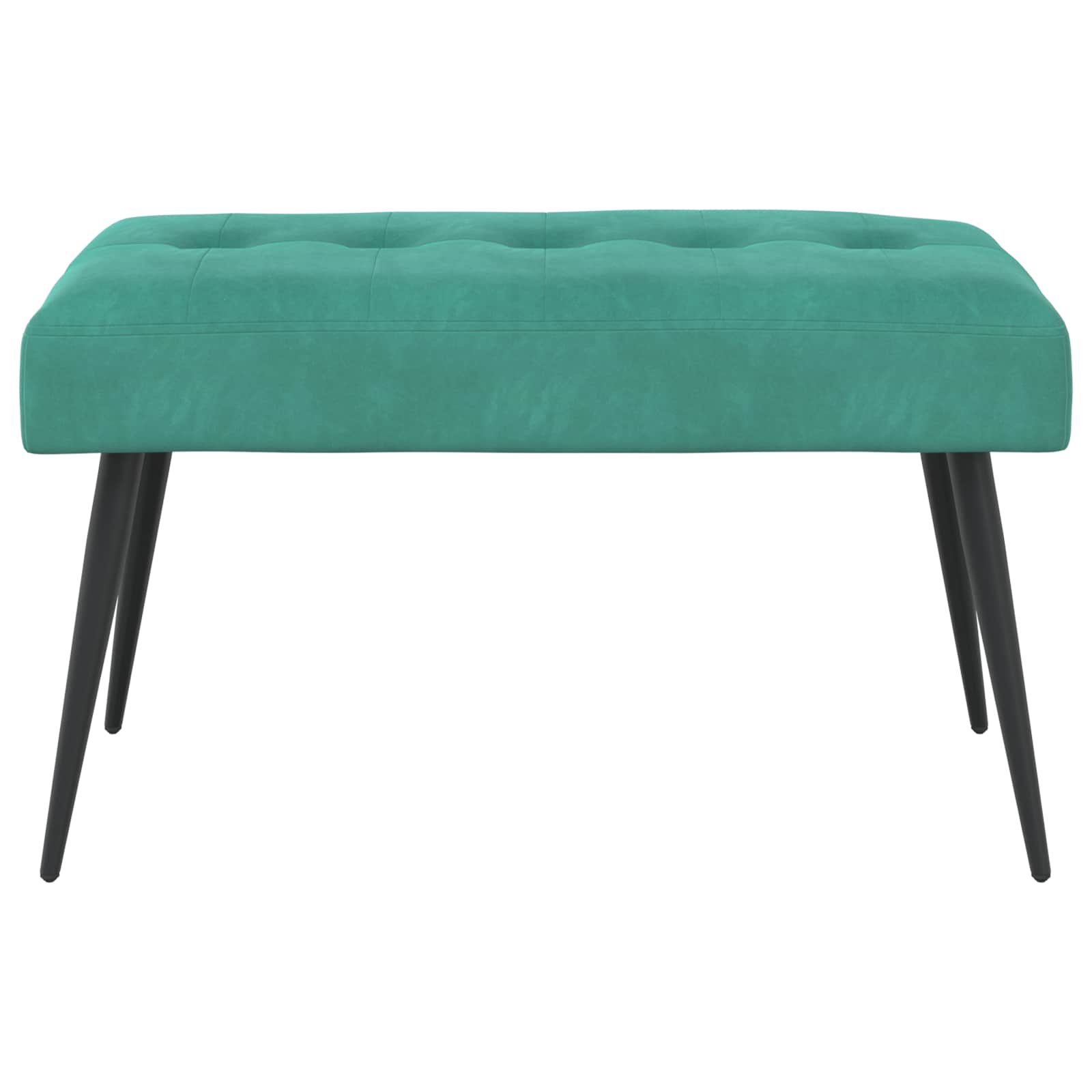 Bank met knoopverstelling Turquoise 80 x 40 x 46 cm fluweel