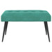 Bank met knoopverstelling Turquoise 80 x 40 x 46 cm fluweel