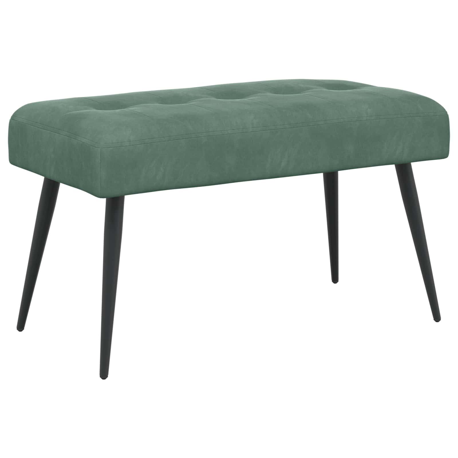 Bank met knoopverstelling Zeegroen 80 x 40 x 46 cm fluweel