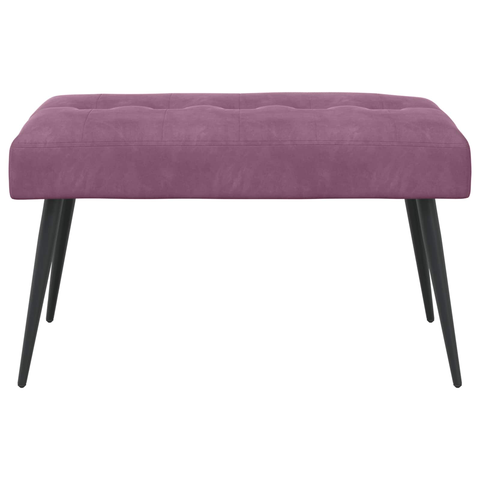 Bank met knoopverstelling Paars 80 x 40 x 46 cm fluweel