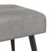 Bank met knoopverstelling Lichtgrijs 110 x 40 x 46 cm fluweel