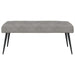 Bank met knoopverstelling Lichtgrijs 110 x 40 x 46 cm fluweel