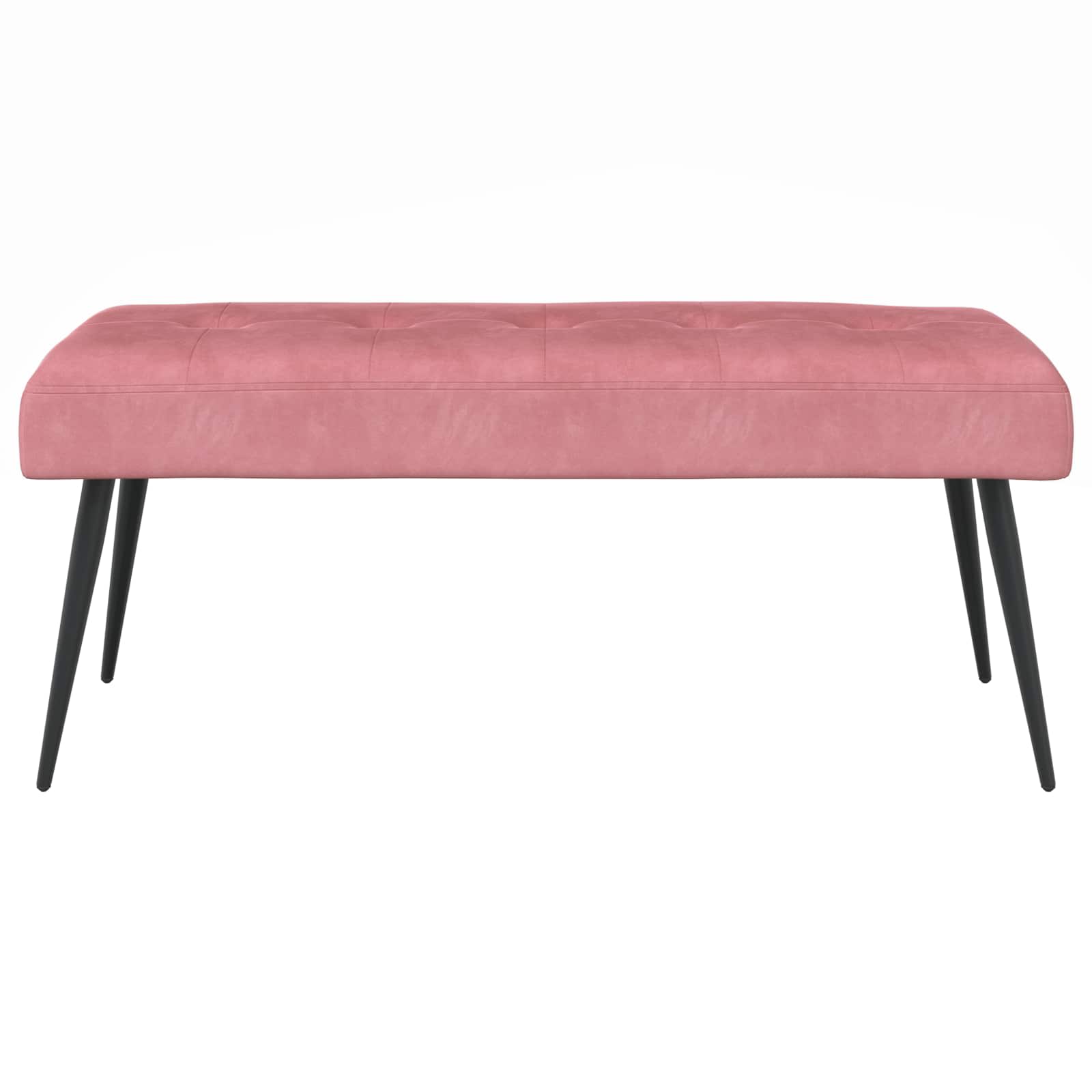 Bank met knoopverstelling Roze 110 x 40 x 46 cm fluweel