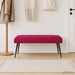 Bank met knoopverstelling Wijnrood 110 x 40 x 46 cm fluweel