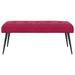 Bank met knoopverstelling Wijnrood 110 x 40 x 46 cm fluweel