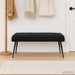Bank met knoopverstelling Zwart 110 x 40 x 46 cm fluweel