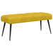 Bank met knoopverstelling Geel 110 x 40 x 46 cm fluweel