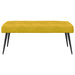 Bank met knoopverstelling Geel 110 x 40 x 46 cm fluweel