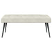 Bank met knoopverstelling Crèmekleurig 110 x 40 x 46 cm fluweel