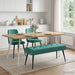 Bank met knoopverstelling Turquoise 110 x 40 x 46 cm fluweel