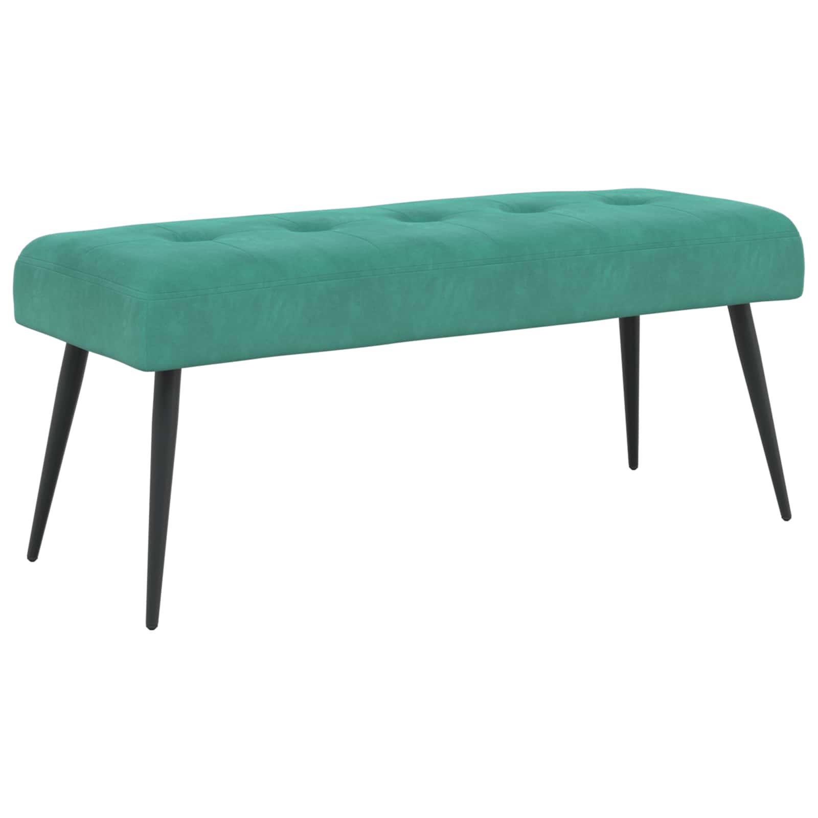 Bank met knoopverstelling Turquoise 110 x 40 x 46 cm fluweel