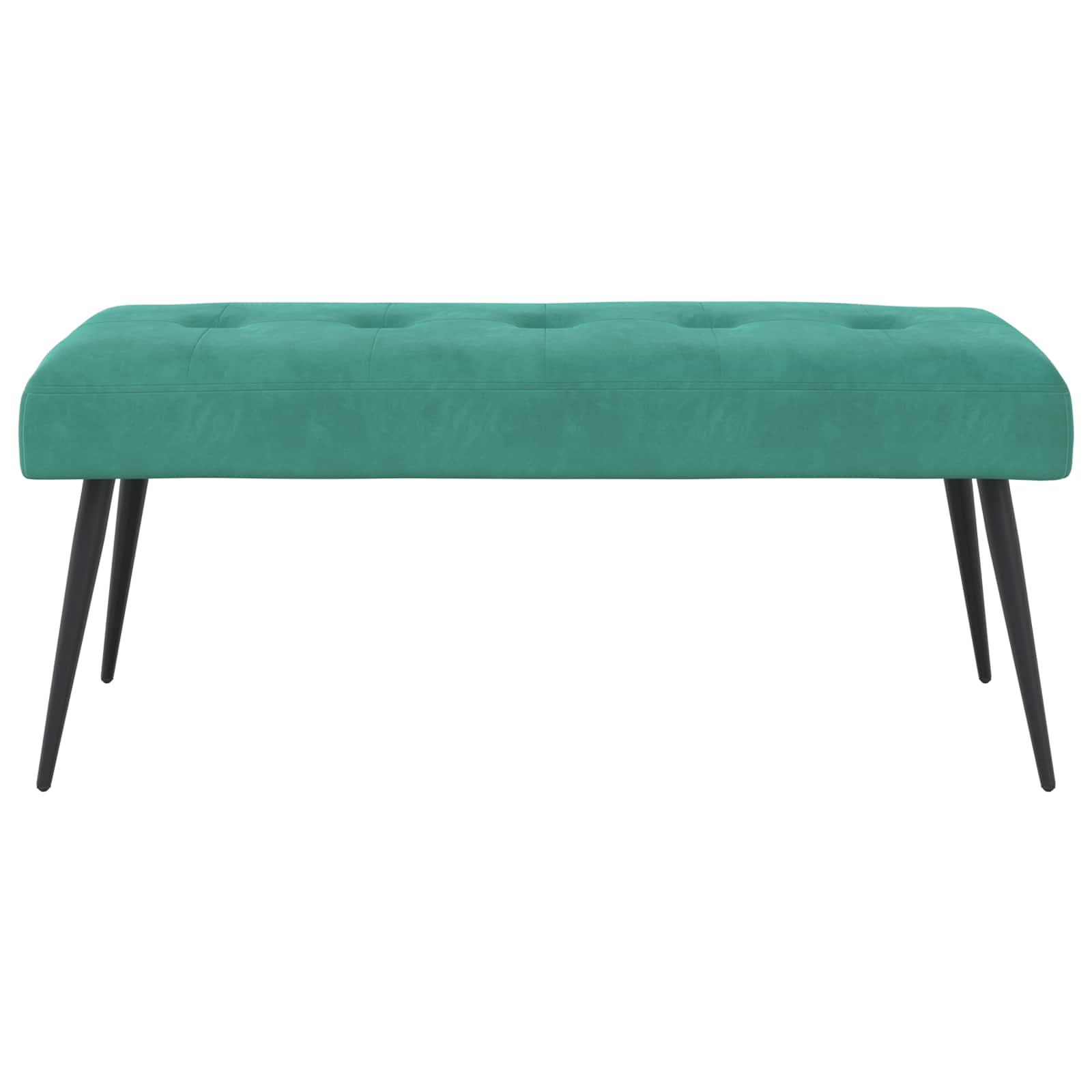 Bank met knoopverstelling Turquoise 110 x 40 x 46 cm fluweel