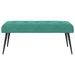 Bank met knoopverstelling Turquoise 110 x 40 x 46 cm fluweel